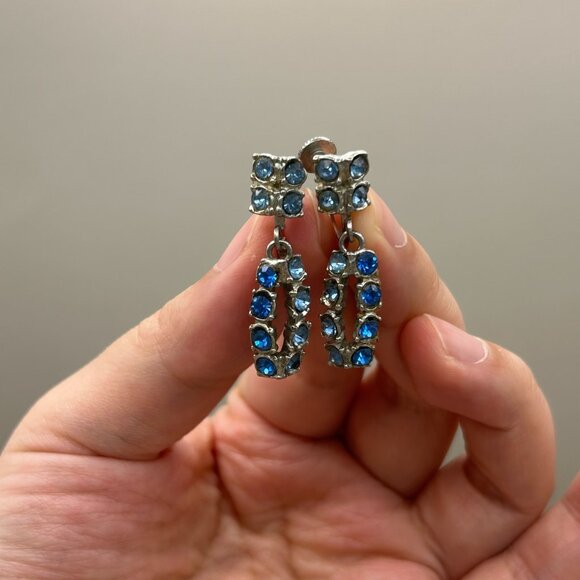 Vintage West Germany Jewelry Lot, 5 Clip-on Earrings - Picture 2 of 12